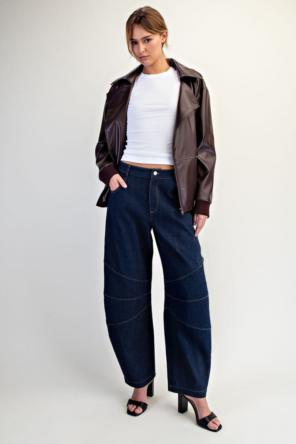 Indigo Barrel Jean