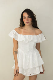 Eyelet Romper