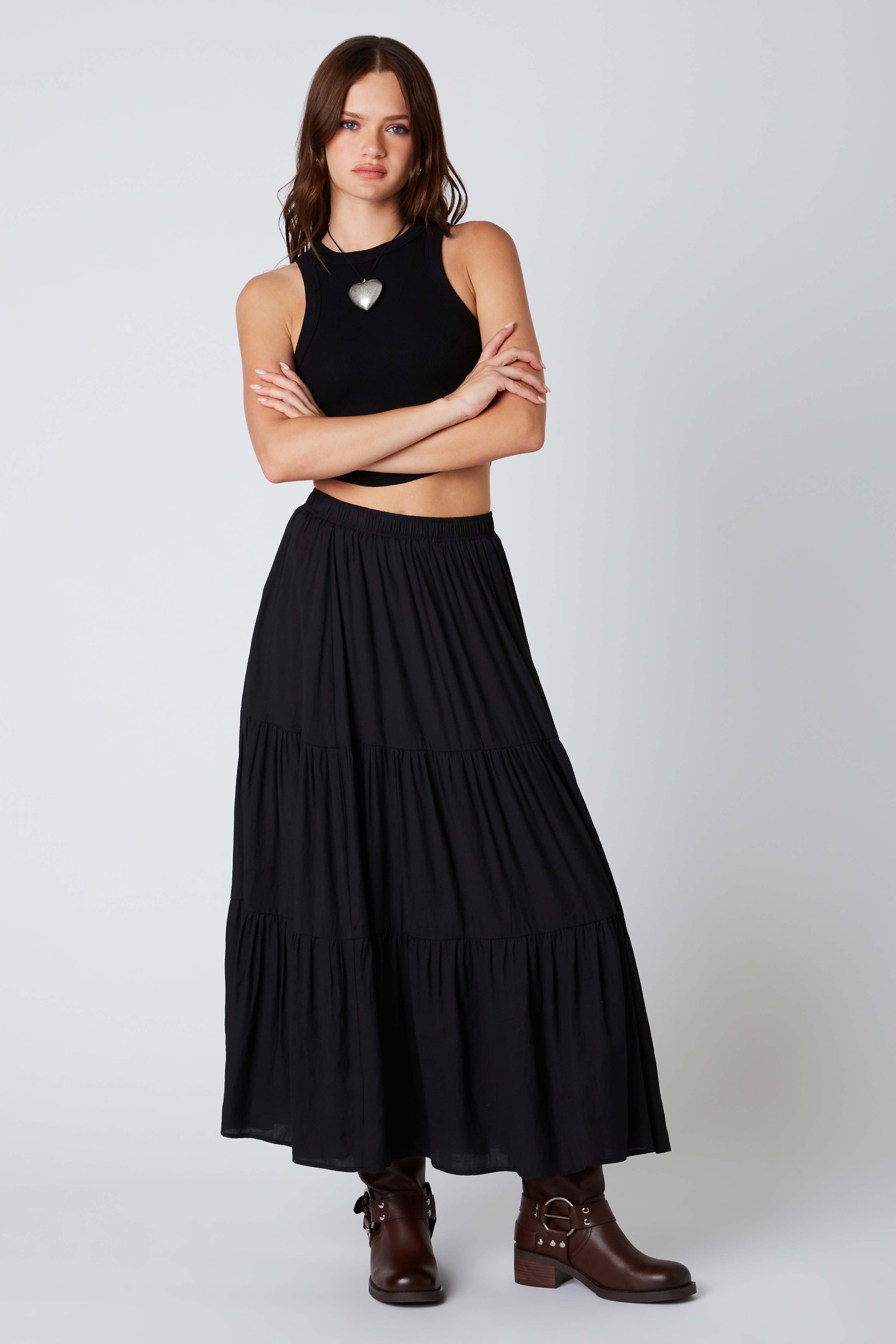 Black Midi Skirt