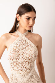 Crochet Halter Dress