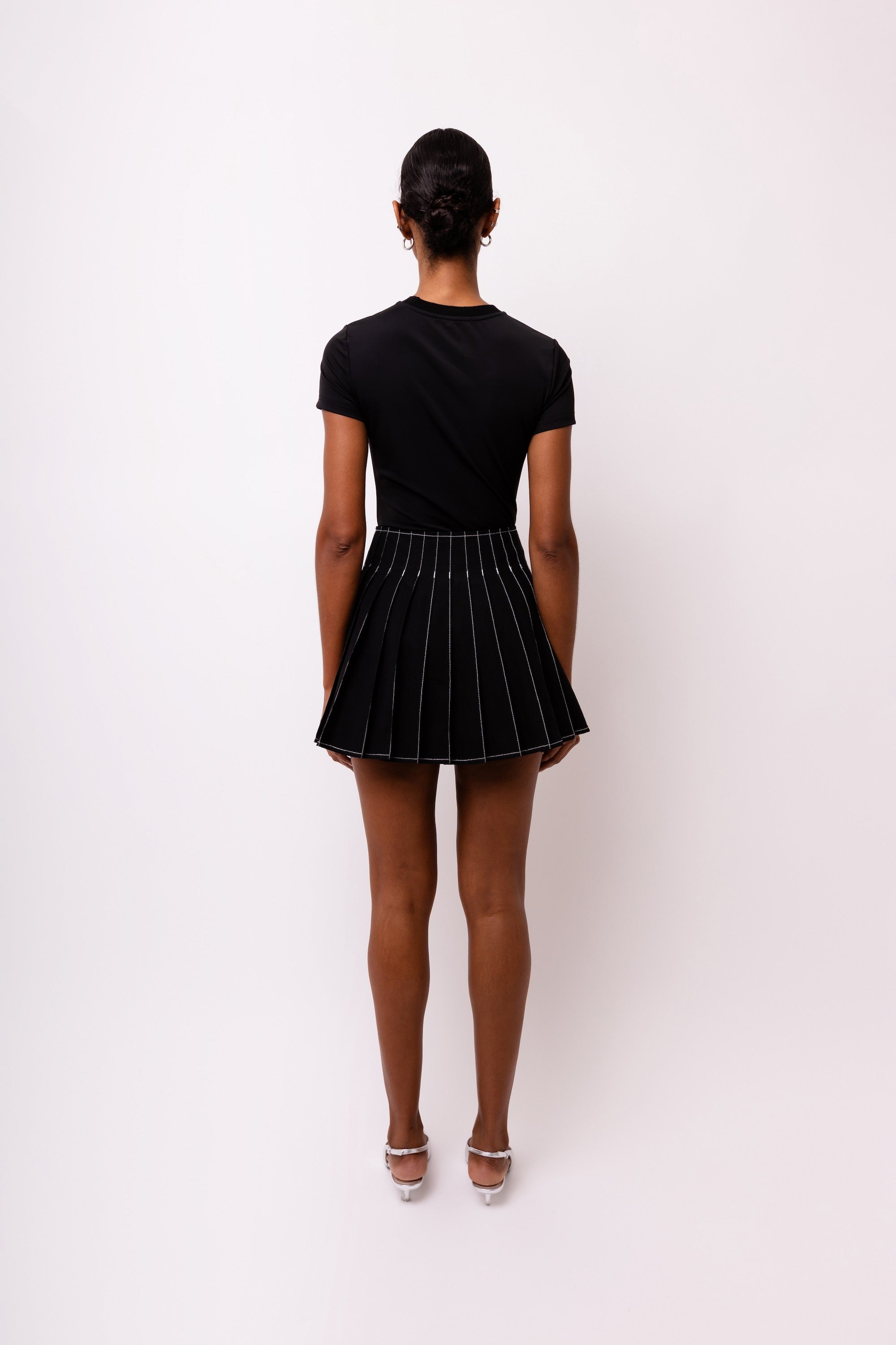 Blend Pleated Skirt