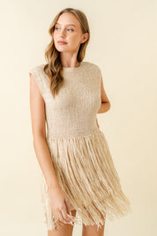 Fringe Knit Dress