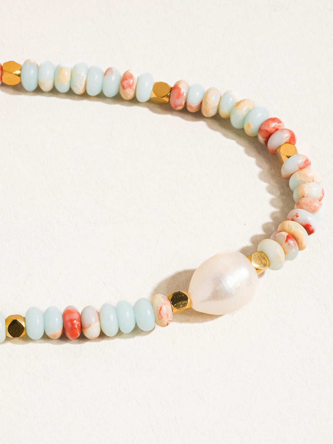 Beaded Pearl Necklace