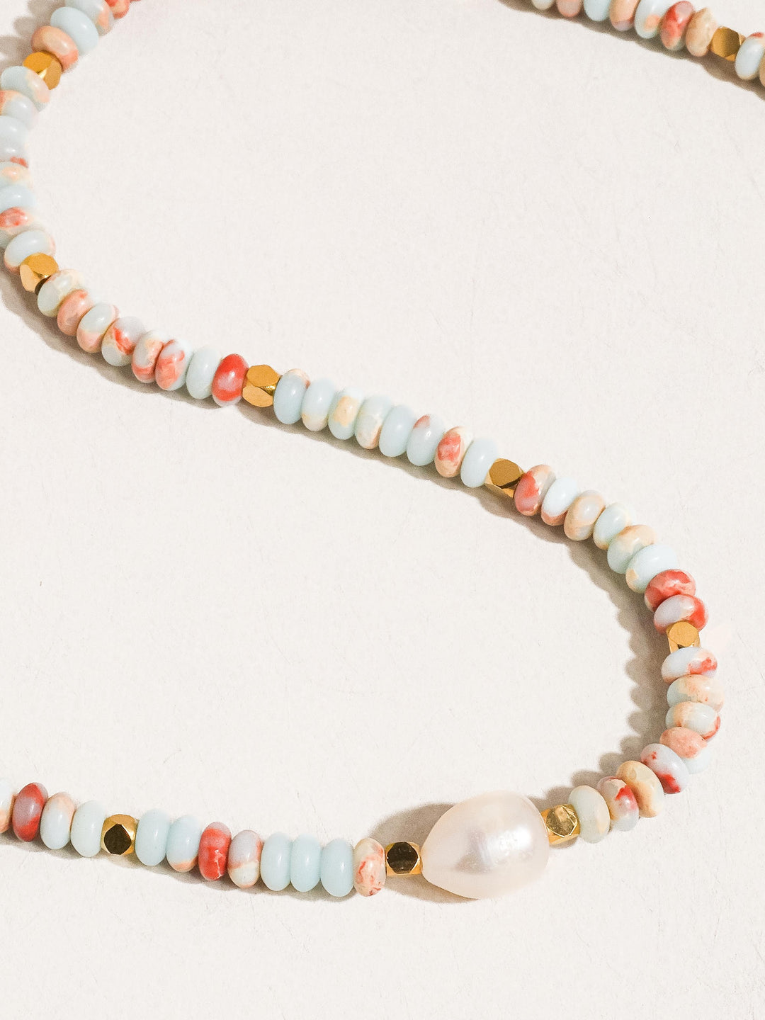 Beaded Pearl Necklace