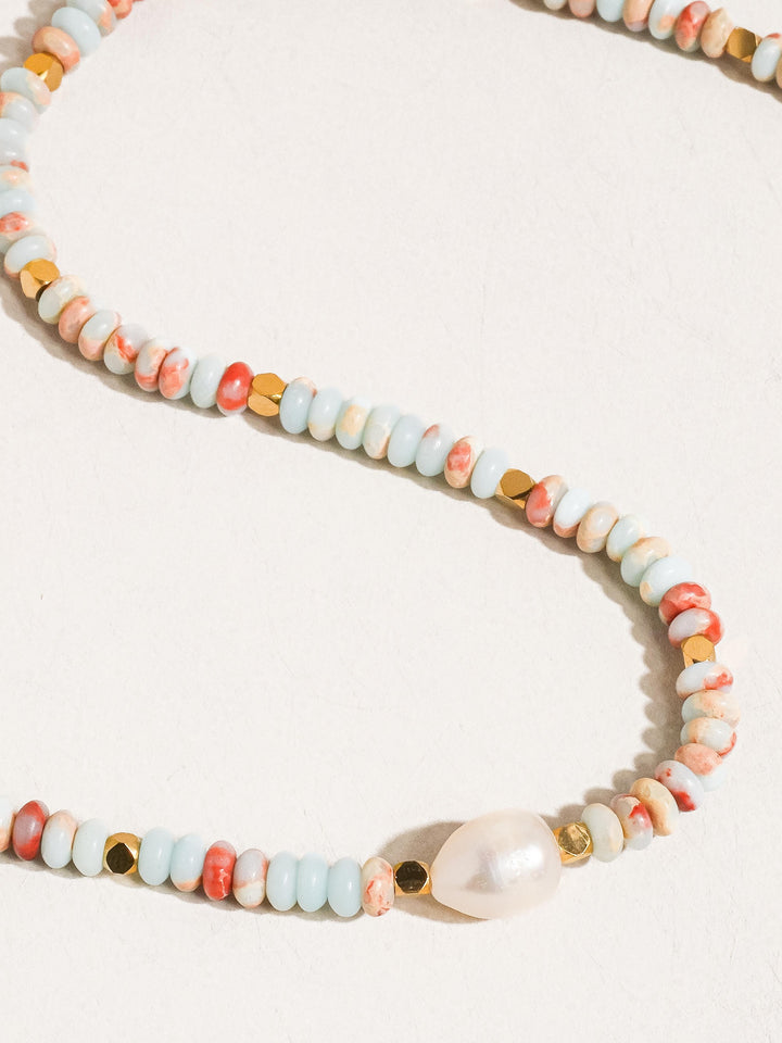 Beaded Pearl Necklace