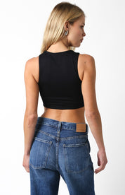 Black Crop Tank