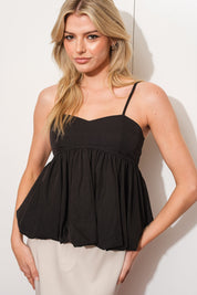 Black Bubble Cami