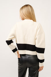 Ivory Block Cardigan