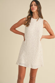 Sequins Tie Back Dress