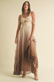 Ombre Pleated Dress