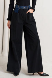 Black Contrast Jeans