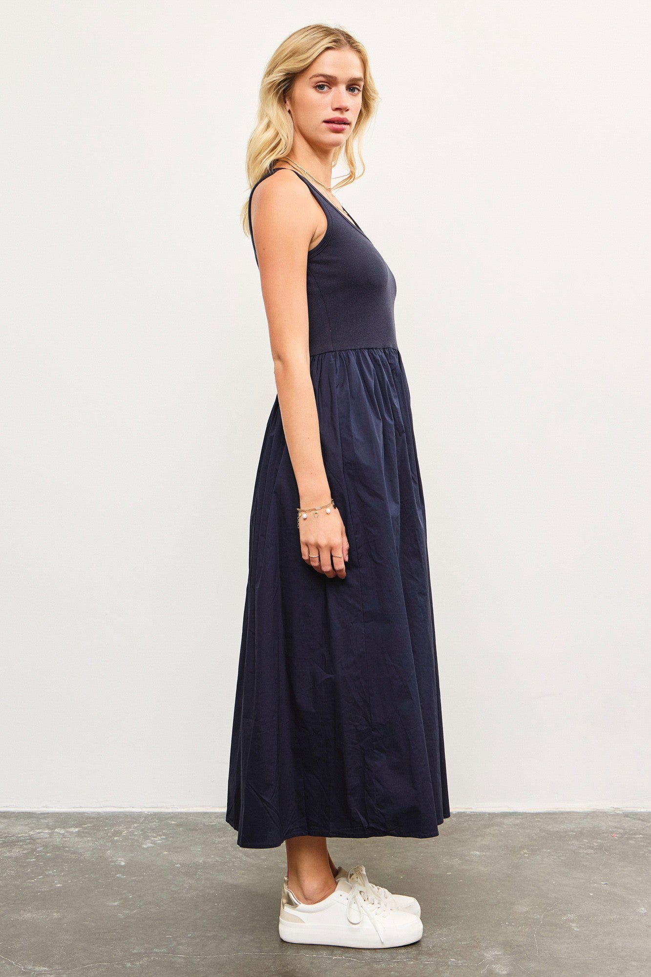 Navy Flare Dress