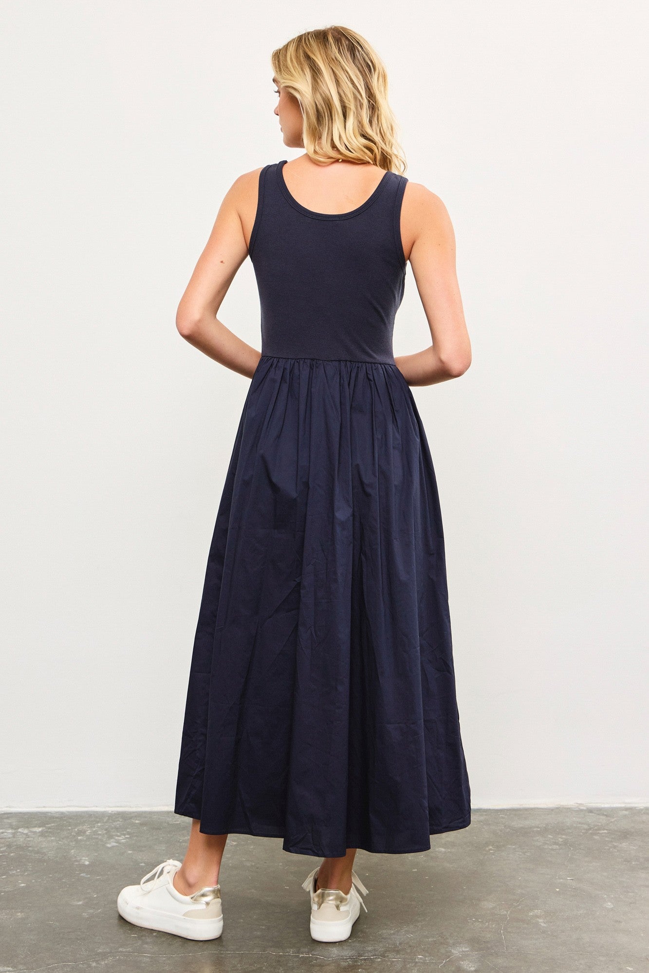 Navy Flare Dress