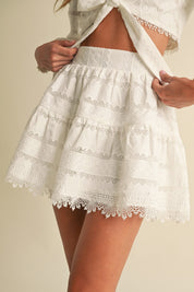 Lace Cotton Skirt