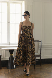 Leopard Bustier Dress