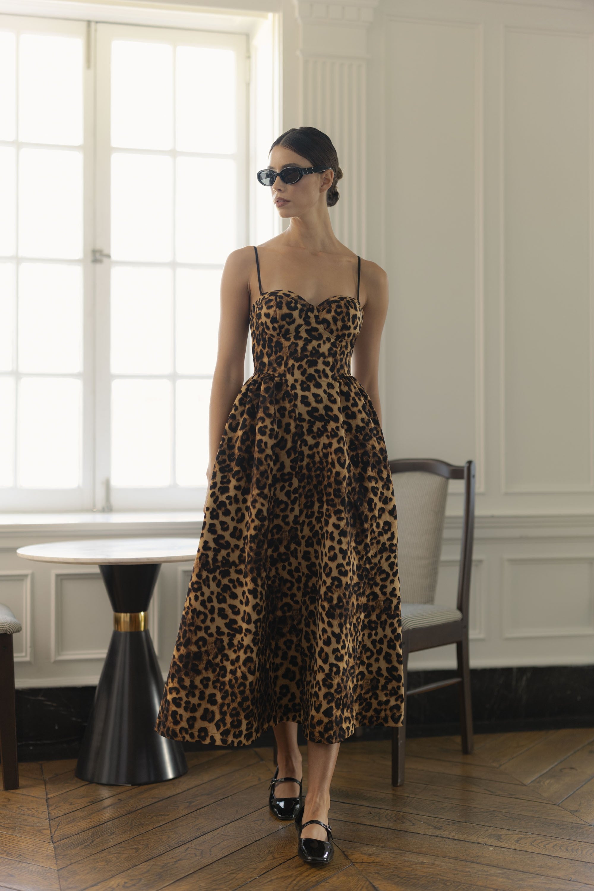 Leopard Bustier Dress