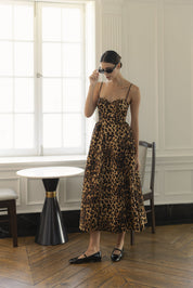 Leopard Bustier Dress