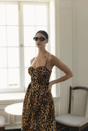 Leopard Bustier Dress