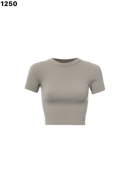 Grey Rib Tee