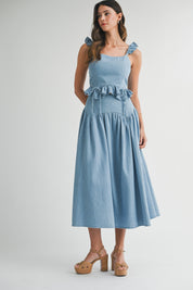 Denim Ruffle Set