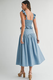 Denim Ruffle Set
