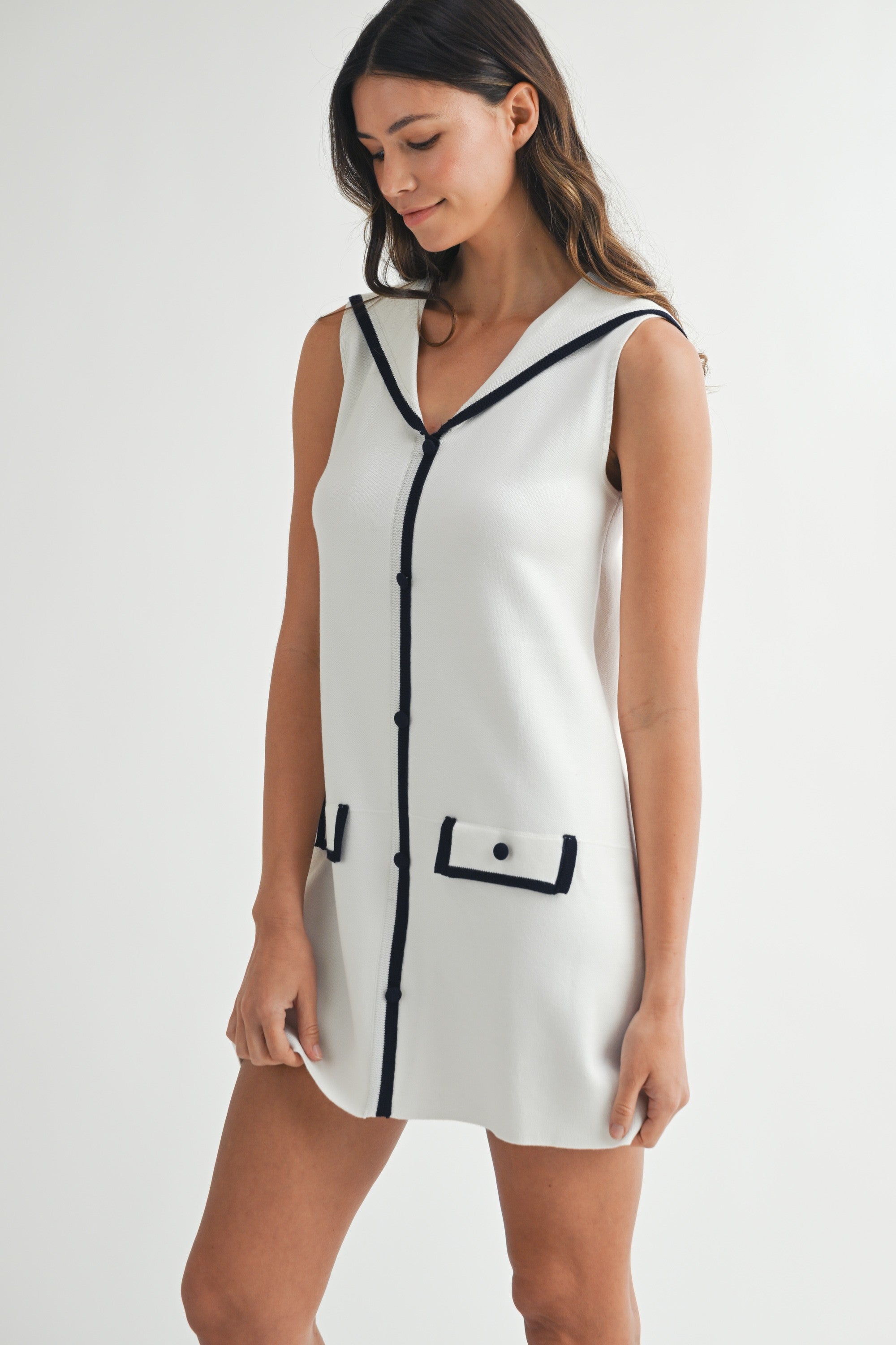 White Sailor Dress