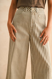 Mixed Stripe Jean