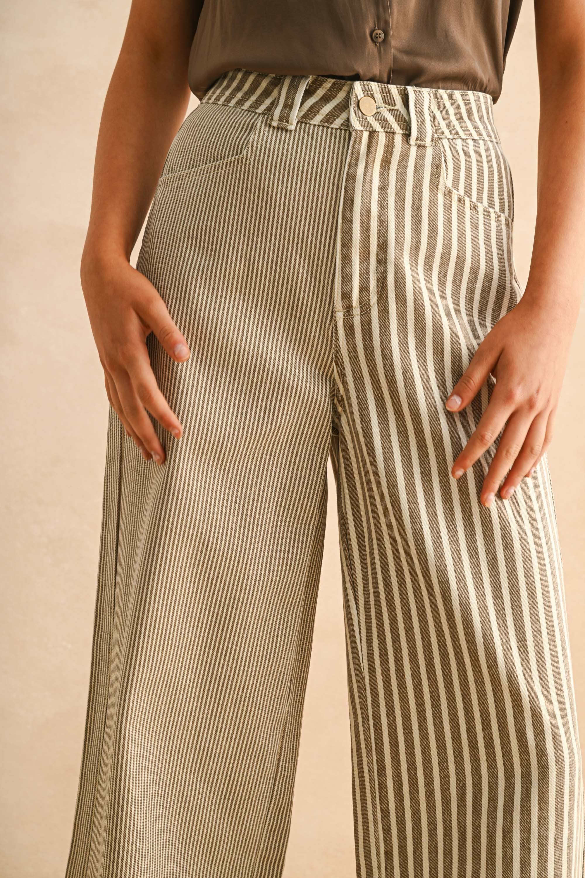 Mixed Stripe Jean