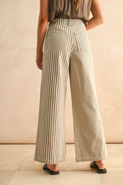 Mixed Stripe Jean