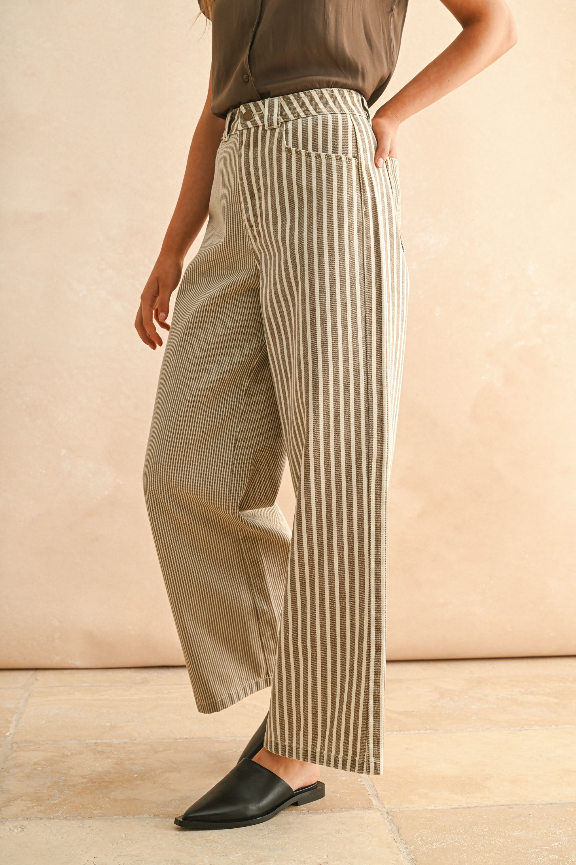 Mixed Stripe Jean