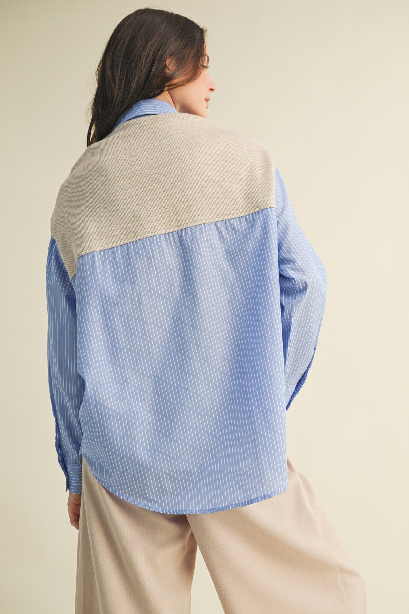Layered Button Down Top