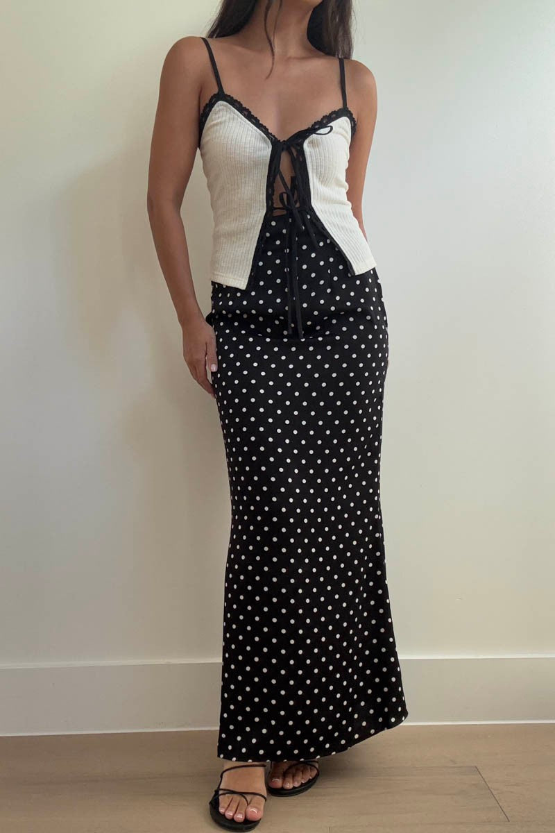 Polka Maxi Skirt