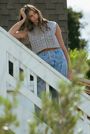 Tweed Vest Top