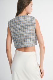 Tweed Vest Top