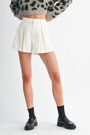 Pleated Shorts