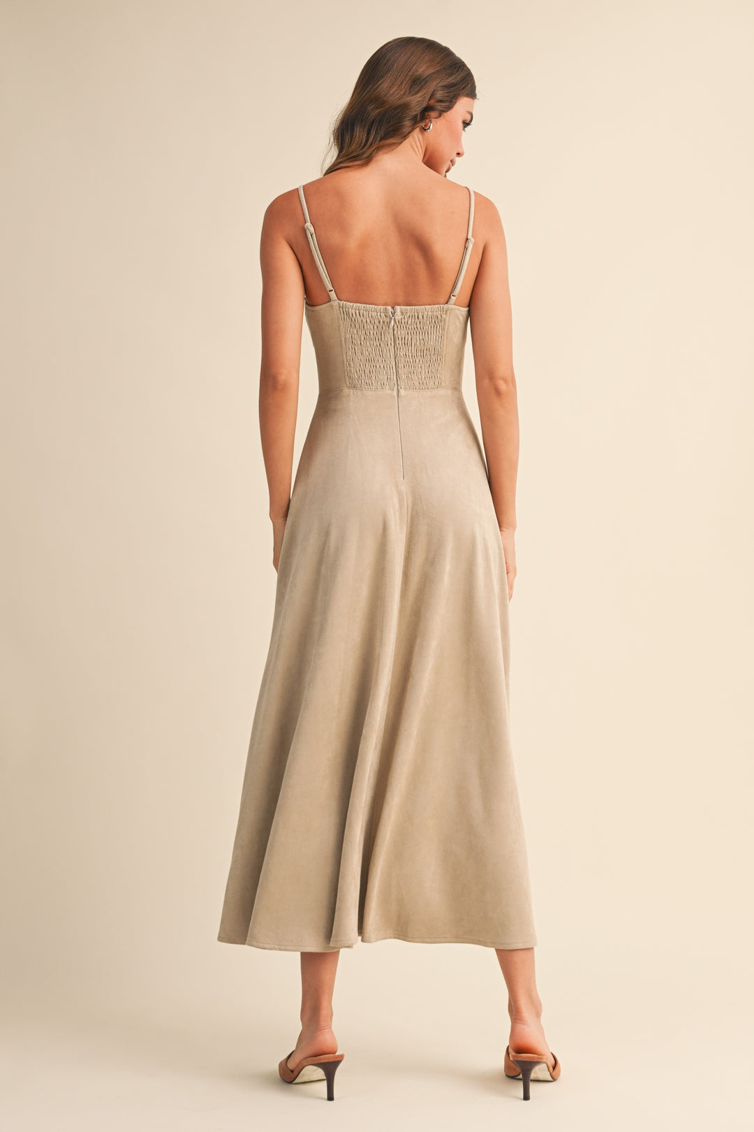 Oatmeal Suede Dress