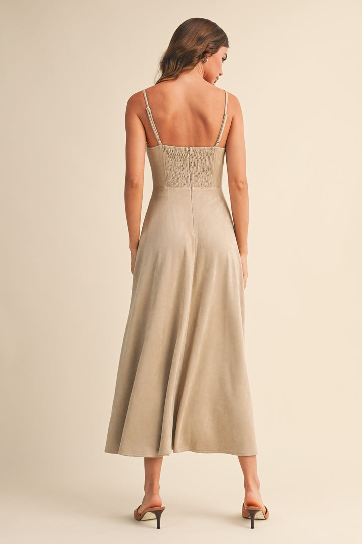 Oatmeal Suede Dress