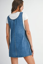 Overall Denim Dress