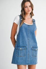 Overall Denim Dress