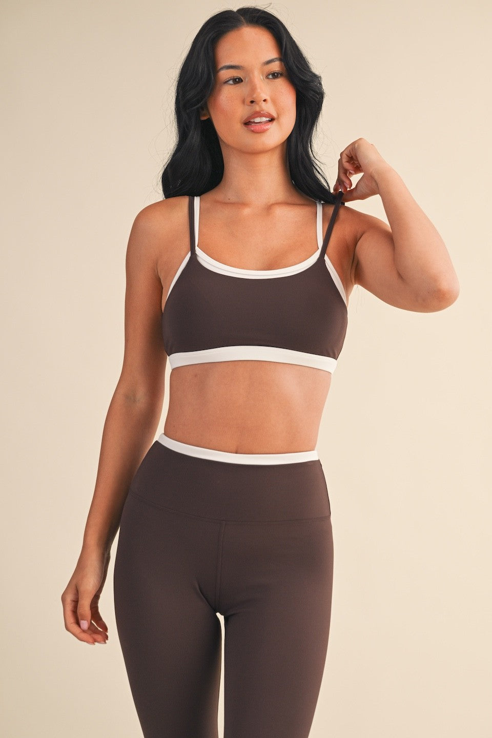 Chocolate Contrast Sportsbra