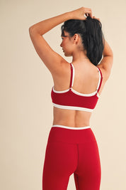 Cherry Contrast Sportsbra