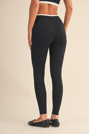 Black Contrast Legging