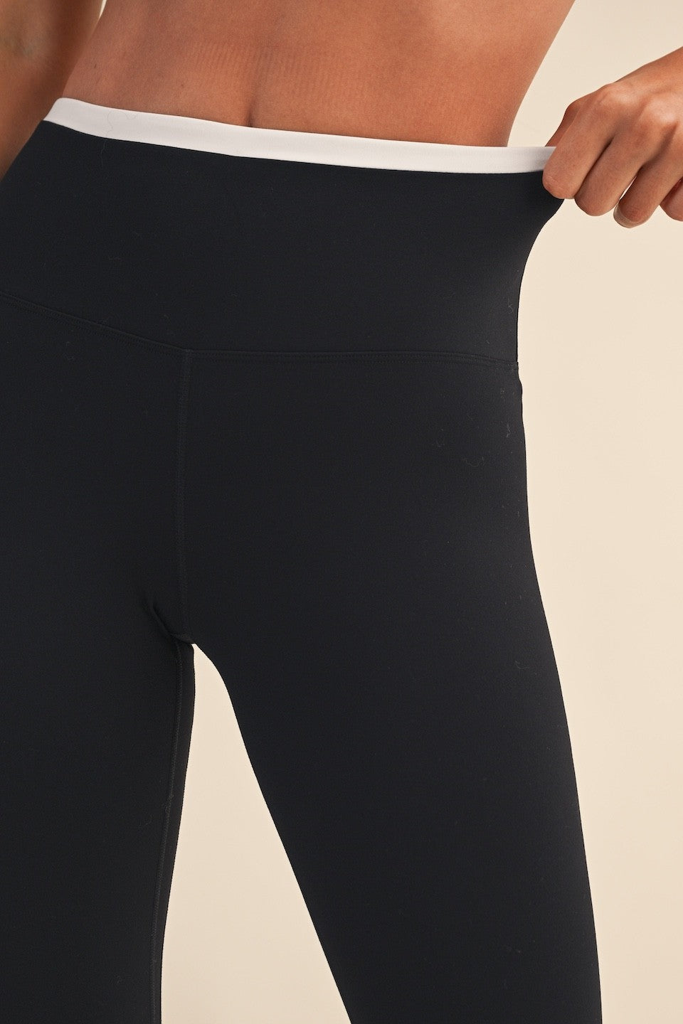 Black Contrast Legging