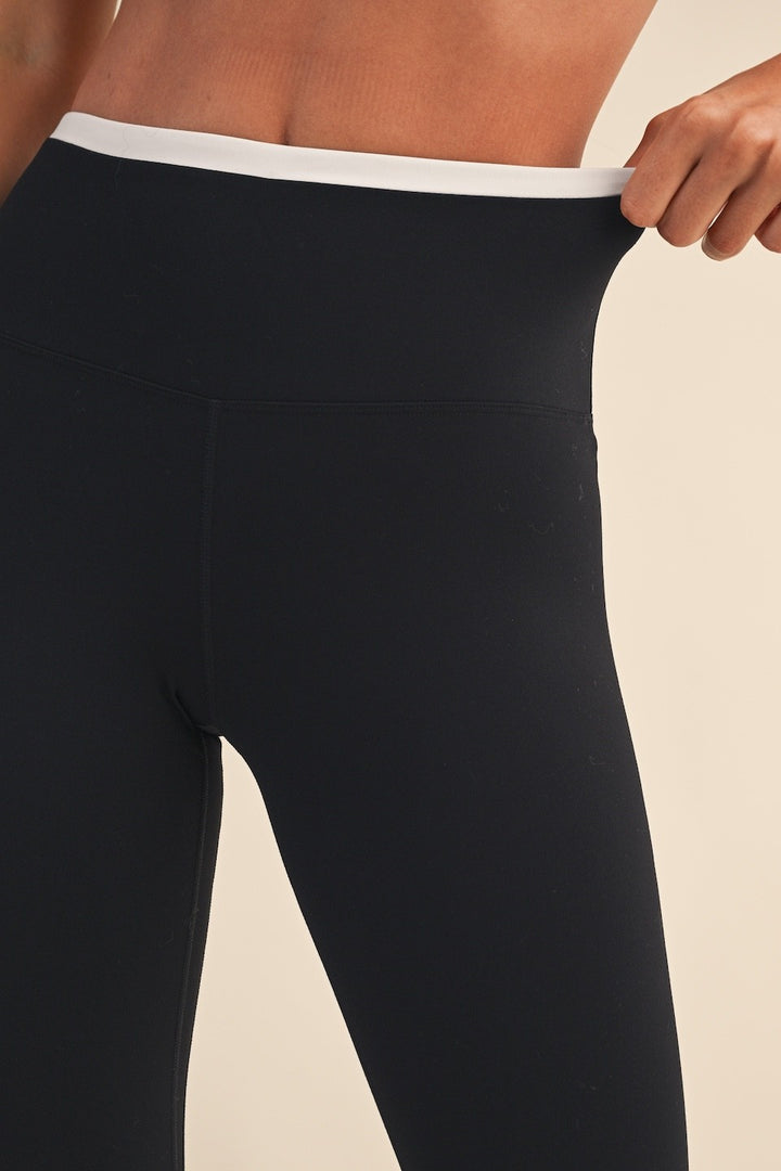 Black Contrast Legging