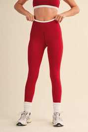 Cherry Contrast Legging