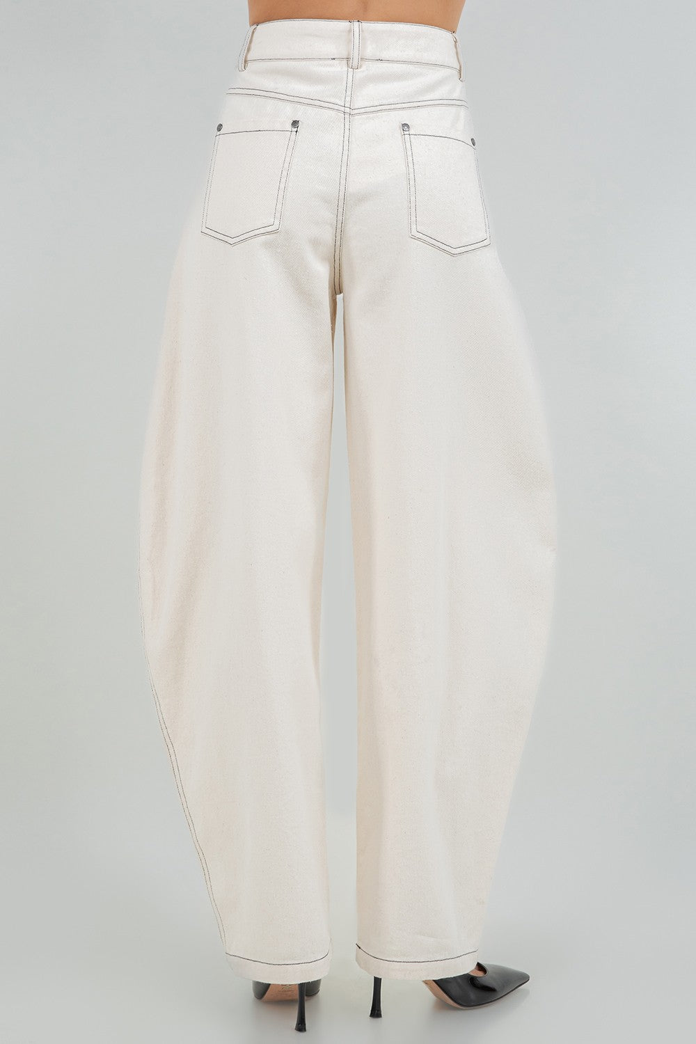 Oatmeal Barrel Jeans