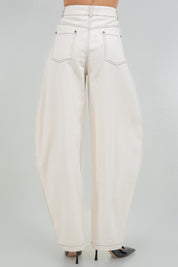 Oatmeal Barrel Jeans