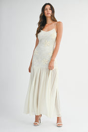 Floral Applique Dress
