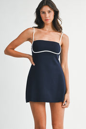 Navy Active Romper Dress