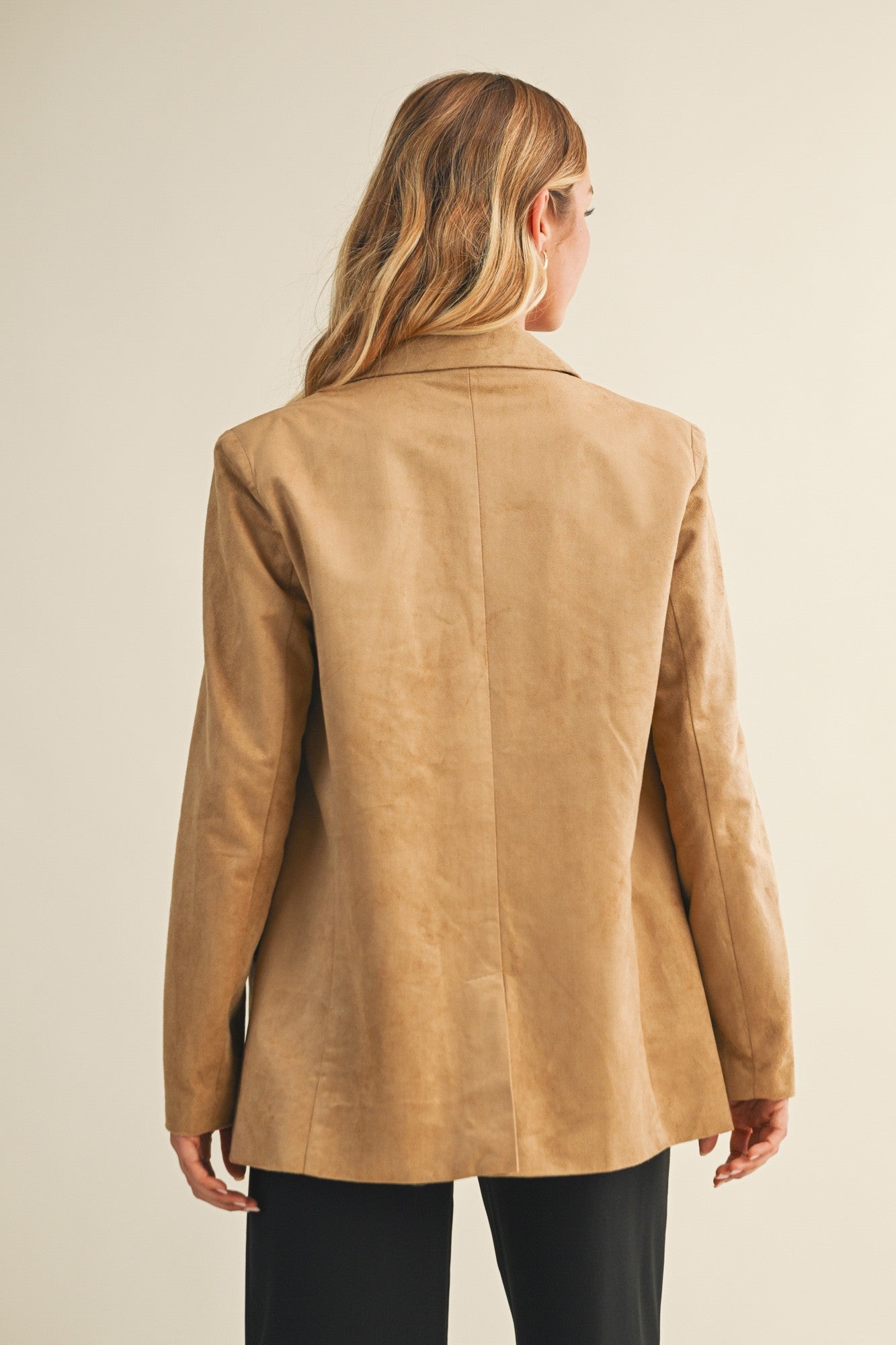 Taupe Suede Blazer
